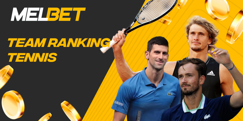Rating of tennis players represented on Melbet