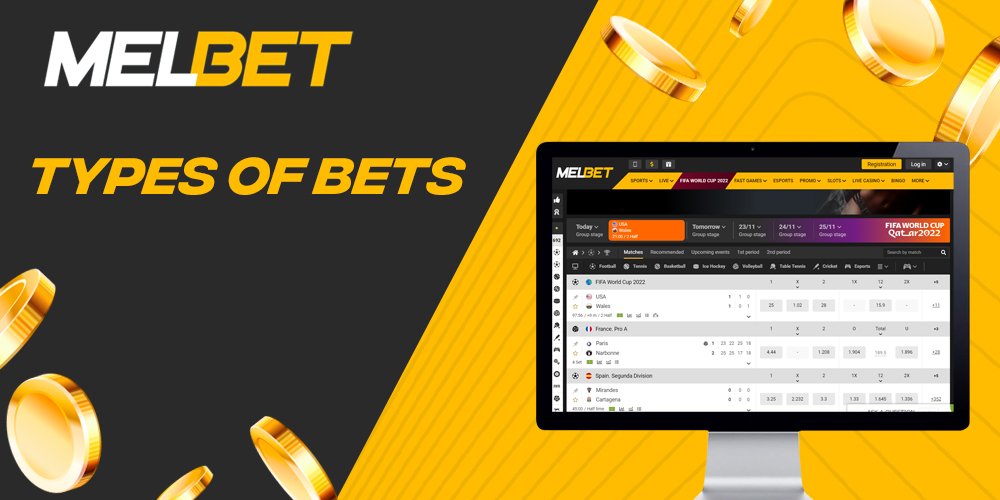 What types of bets Melbet offers to sports fans