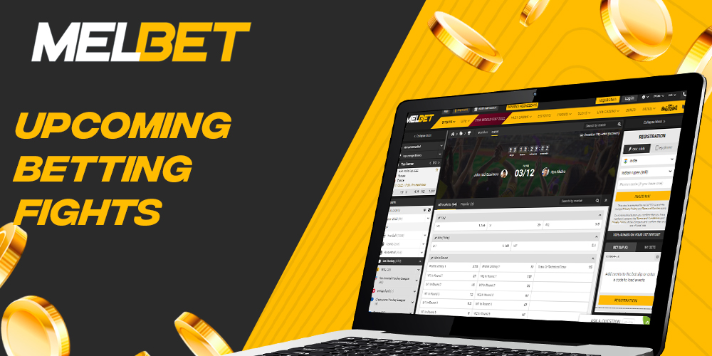 What fights are coming up in the near future and are available for betting on Melbet